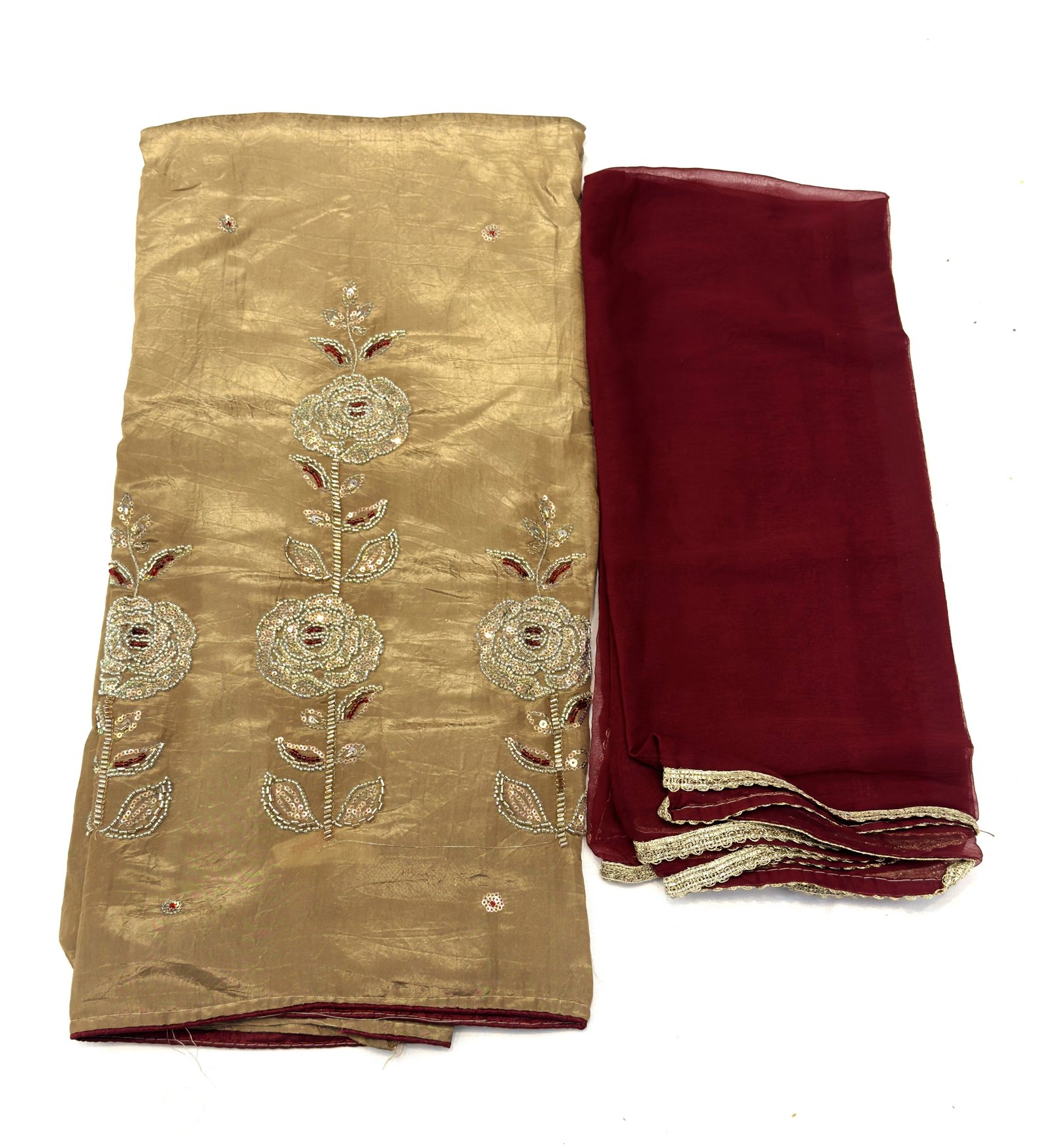 Crush Fabric Kurta with Unique Zari Work Paris 
