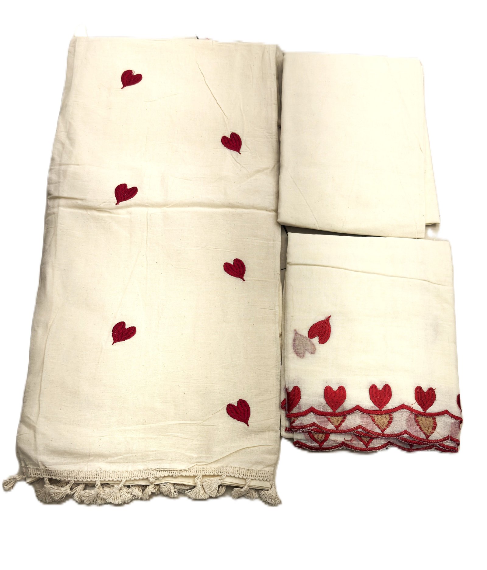 Kora Cotton Fabric With Work Dupatta Desh